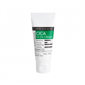 Derma Factory Cica 53.2% Cream - Крем для лица увлажняющий с экстрактом центеллы